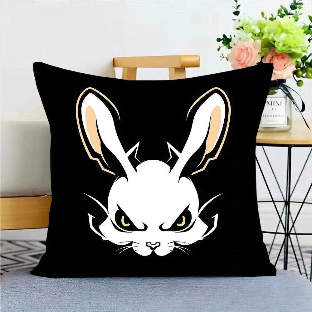 Rabbit Dark Series Pillow Case Throw Pillow Cover Nordic Vintage Style Cushion Covers Home Living Room Sofa Couch Seat Decor