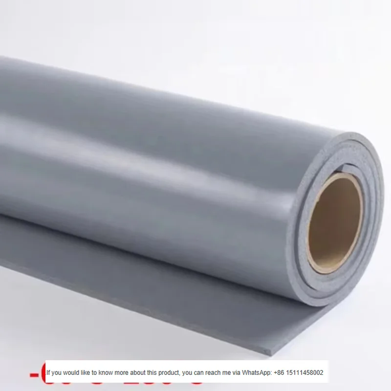 Heat Resistant RoHS Compliant Gray 1mm Foamed Silicone Rubber Sheet Soft Shock Absorbing Silicone Foam Pad for Sealing