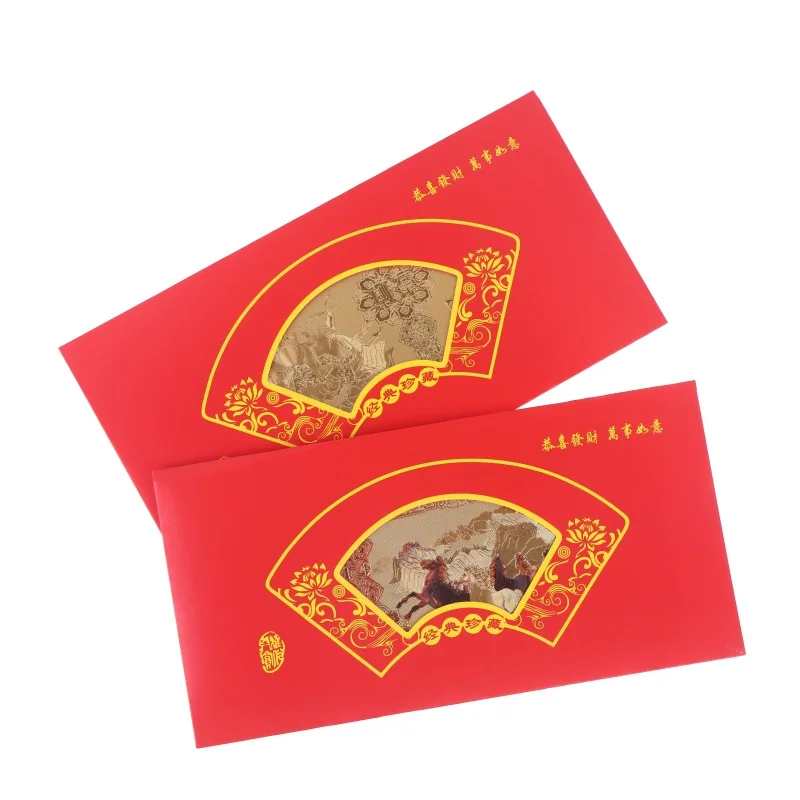 2026 الحصان العام ملاحظة عملة مطلية بالذهب احتفال الملاحظات التذكارية لجمع ديكور المنزل حقيبة محظوظ ضيف هدية الحرف