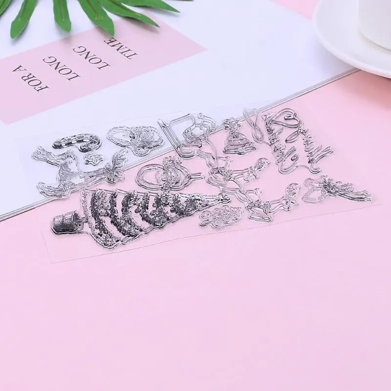 Transparent Silicone Stamps Decorative Stencil for DIY Card Making Scrapbooking Dropship