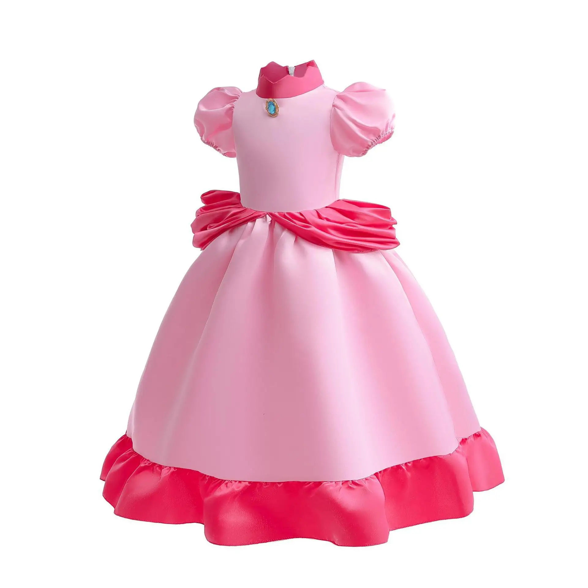 فستان أميرة الخوخ للأطفال ، زي لعب الأدوار للفتيات ، هالوين كوميدي ، سوبر بروس ، فيلم المغامرة ، هالوين ، لعبة ، هالوين ، ملابس #3