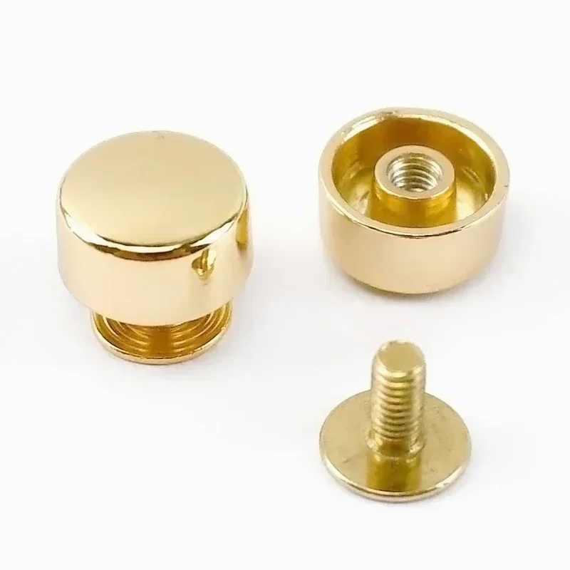 10/20/50 Stück Meetee 10 mm flache Schraube, Taschenzubehör für Hanbag-Bodenstecker, Schrauben, Nieten, DIY-Näh-Hardware, Fuß-Nagelschnallen