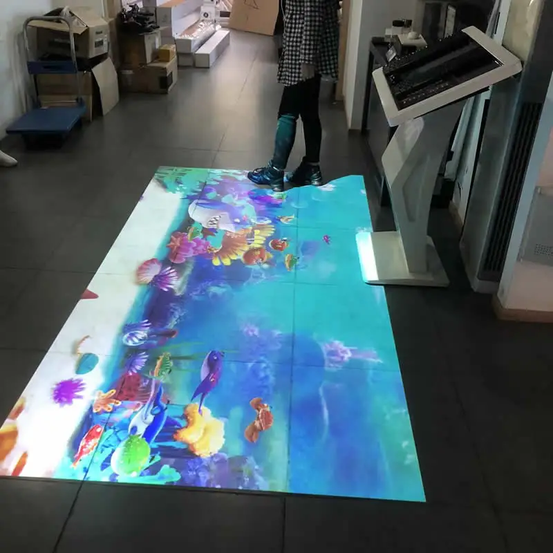 Factory Price Advertising Display  Play Indoor Kids Interactive Floor Equipment with Colorful Lights for Daycare & Schools