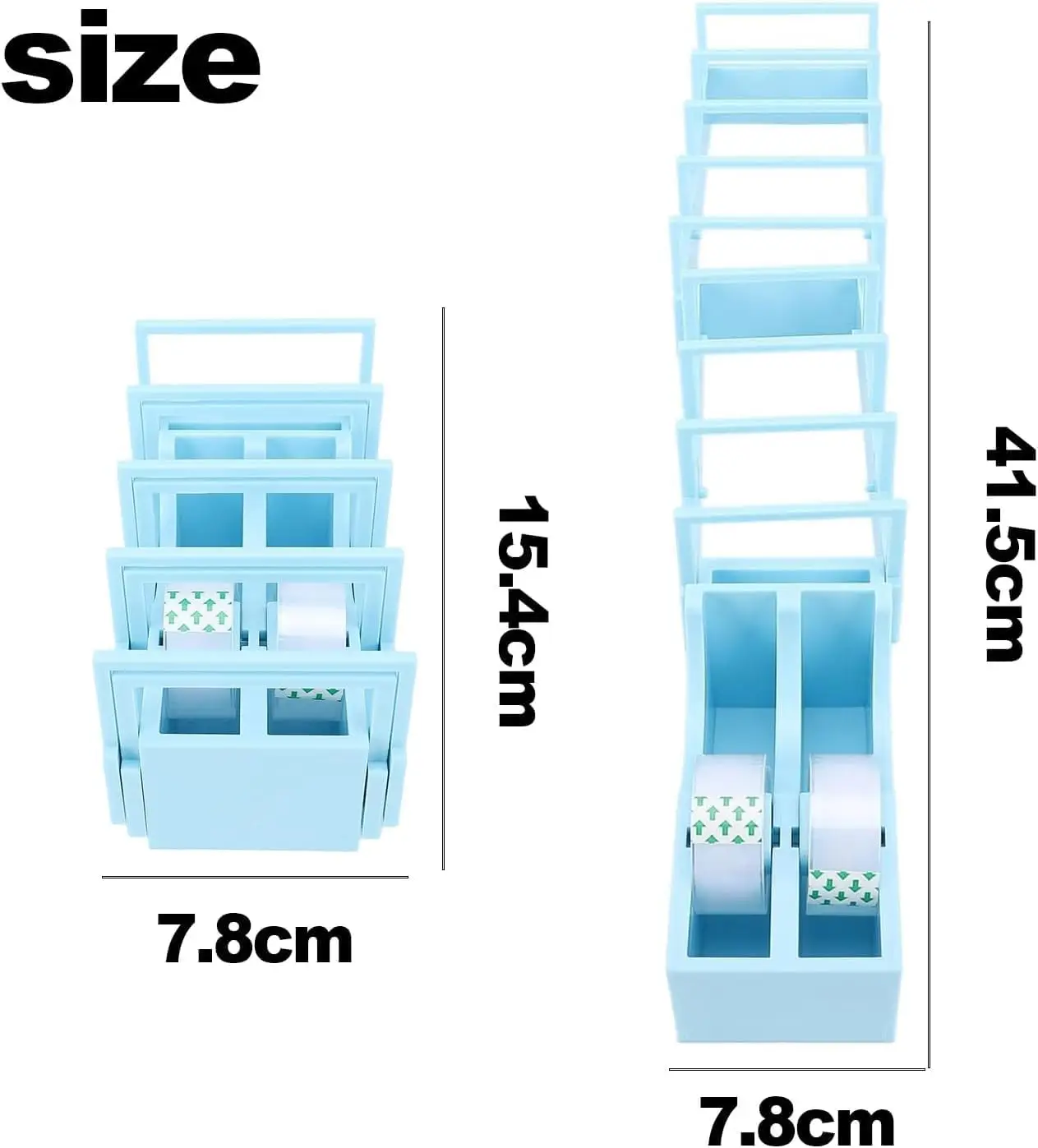 Sturdy Multi-Roll Tape Dispenser - Convenient Cutting Assistant for Packaging, Handmade & Gift Wrapping