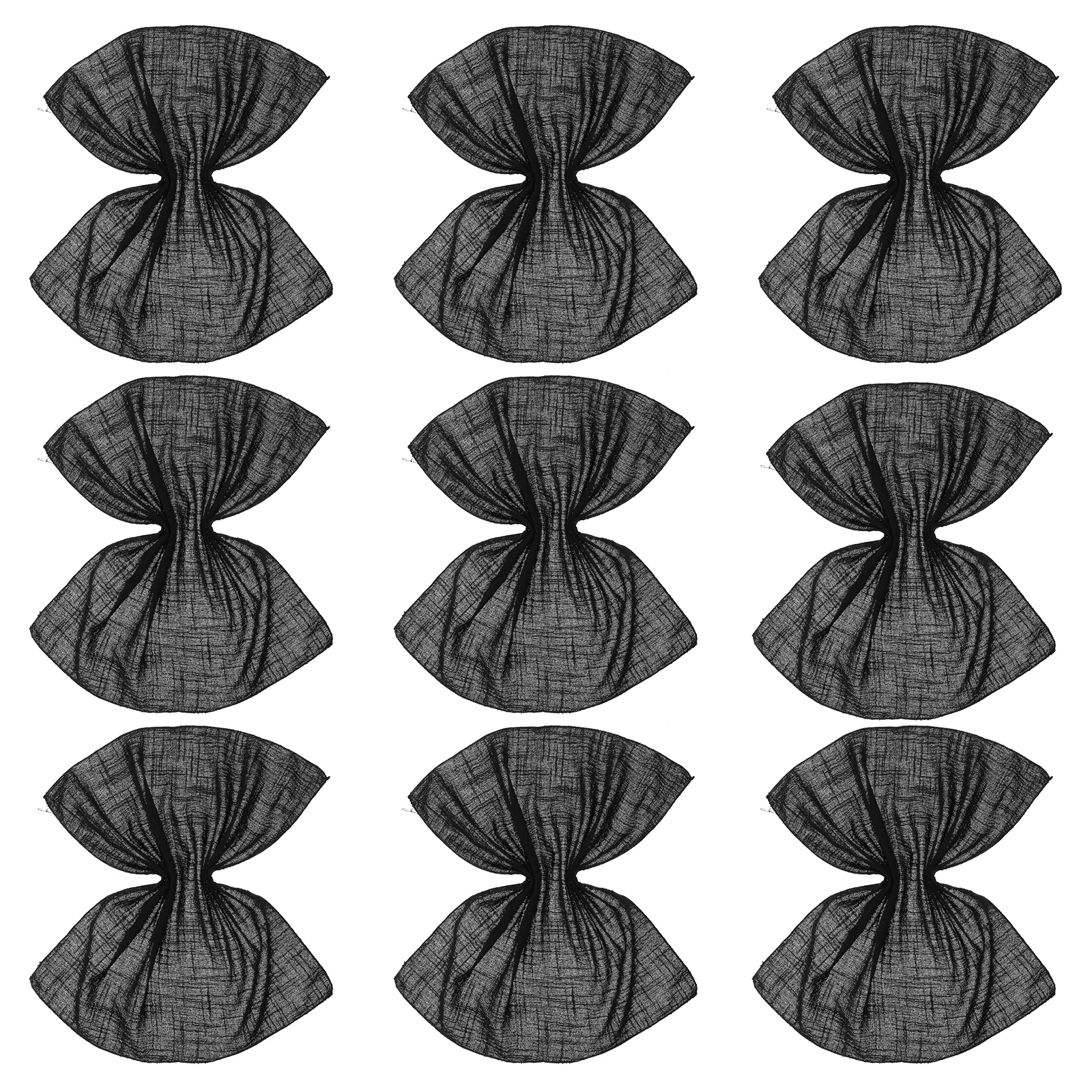 

10 Pcs Wedding Decor Cloth Napkin Square Napkins Guest Black Dinner Decorative Bulk Party
