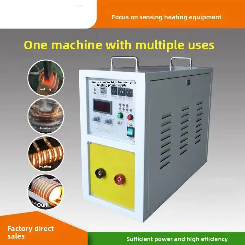 Small 15kW High Frequency Induction Heating Machine Quenching Melting Soldering Forging Equipment Metal Heater