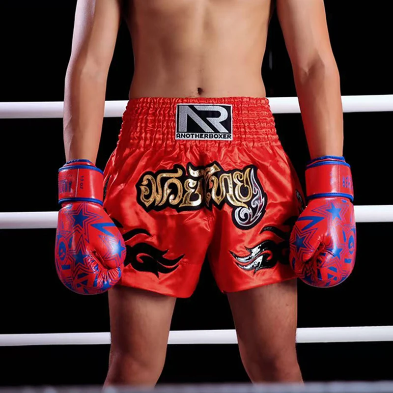 Muay Thai Hosen Traditionelle Thai Boxing Shorts Männer Frauen Kinder MMA Boxen Training Kleidung Athletic Combat Fight Kickboxen Hosen