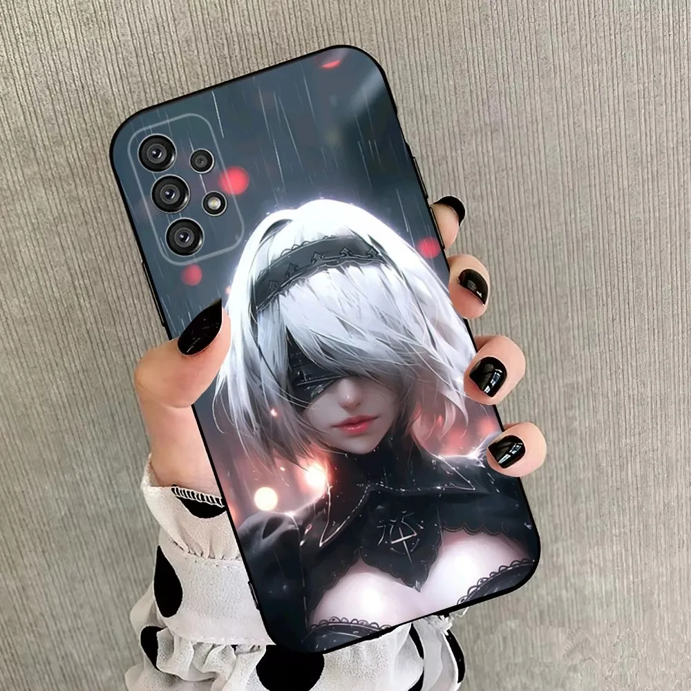 N-NieR 2B A- Automata Phone Case For Samsung Galaxy A20,A21s,A22,A31,A32,A52,A53,A72,73,A80,A91 Soft Black Cover