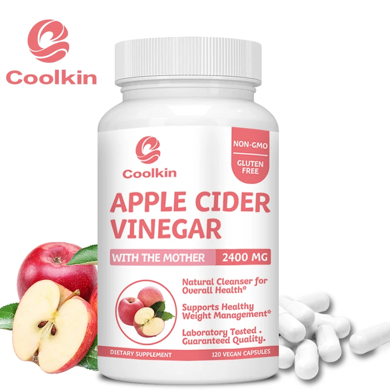 Apple Cider Vinegar Capsules 2400mg - Promotes Detoxification and Cleansing, Supports Weight Management