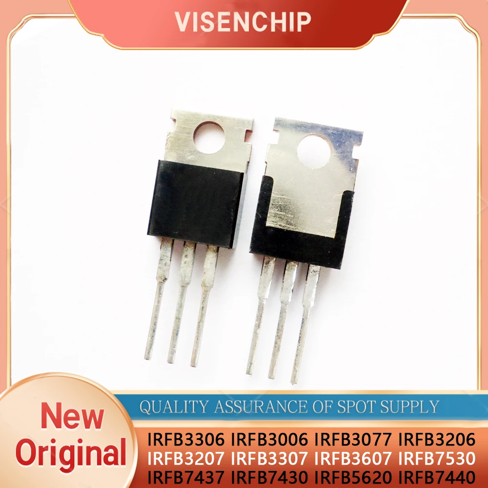 10pieces New IRFB3006 IRFB3077 IRFB3206 IRFB3207 IRFB3306 IRFB3307 IRFB3607 IRFB7530 IRFB7437 IRFB7430 IRFB5620 IRFB7440 TO-220