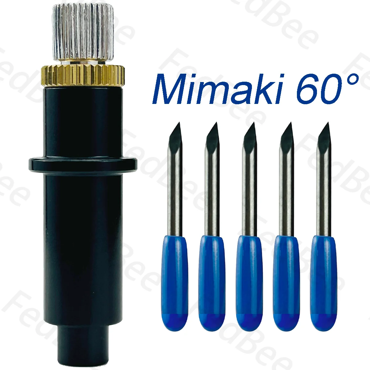 

5pcs 60 Degree Deep Cut Blade + 1pc Blade Holder for Mimaki Deepcut Round Bottom