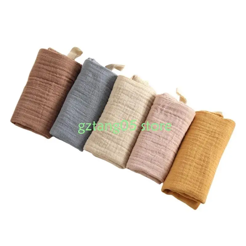 

57EE 5PCS 4 Layer Soft Absorbent Burp Towels Baby Mouth Wipe Cloth for Newborns