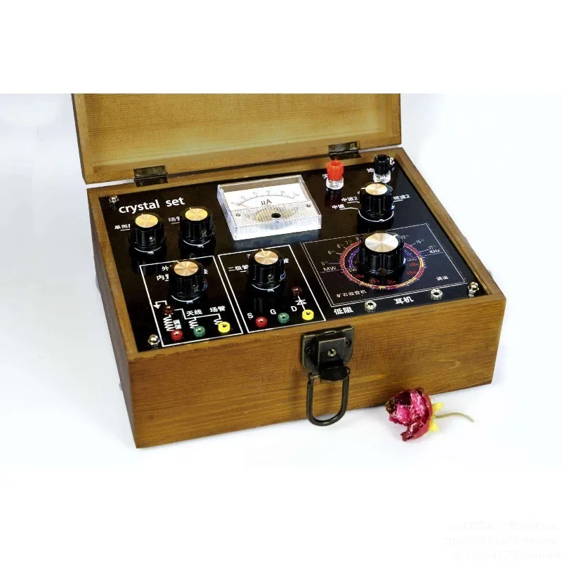 For Crystal Radio Medium Short Wave with Ammeter Impedance Conversion Dual Use for High Low Impedance Headphones