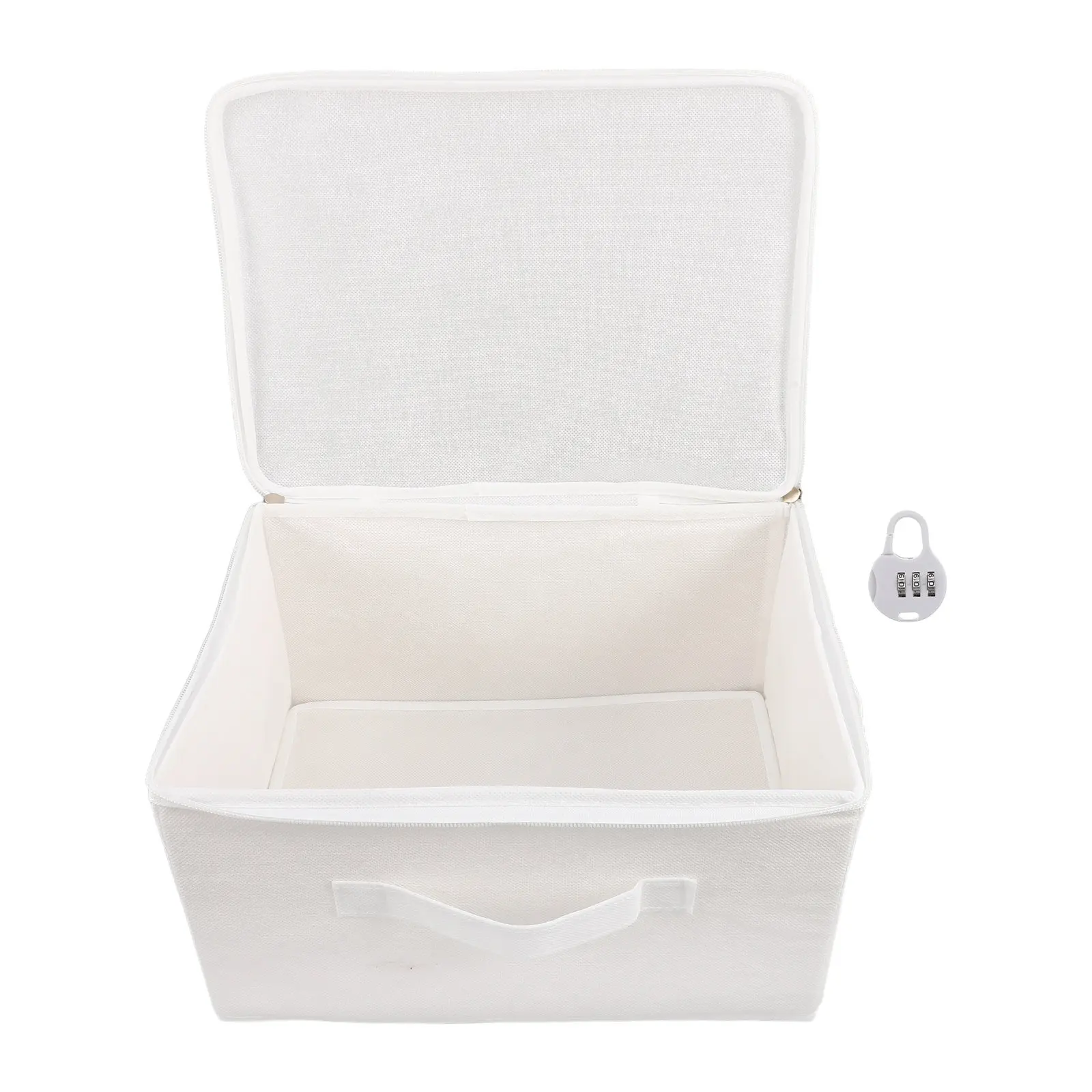 Discreet Lockable Storage Bag 12.6x9.45x7.1in Private Storage Container Locking Organizer Case for Clothing Underwear Socks