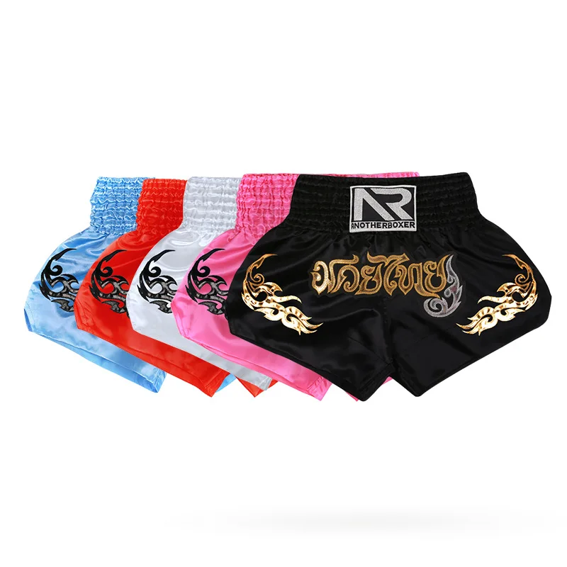 

2024 New men's and women's sports shorts Muay Thai Sanda Boxing Fighting Training Competition Children's Muay Thai Shorts