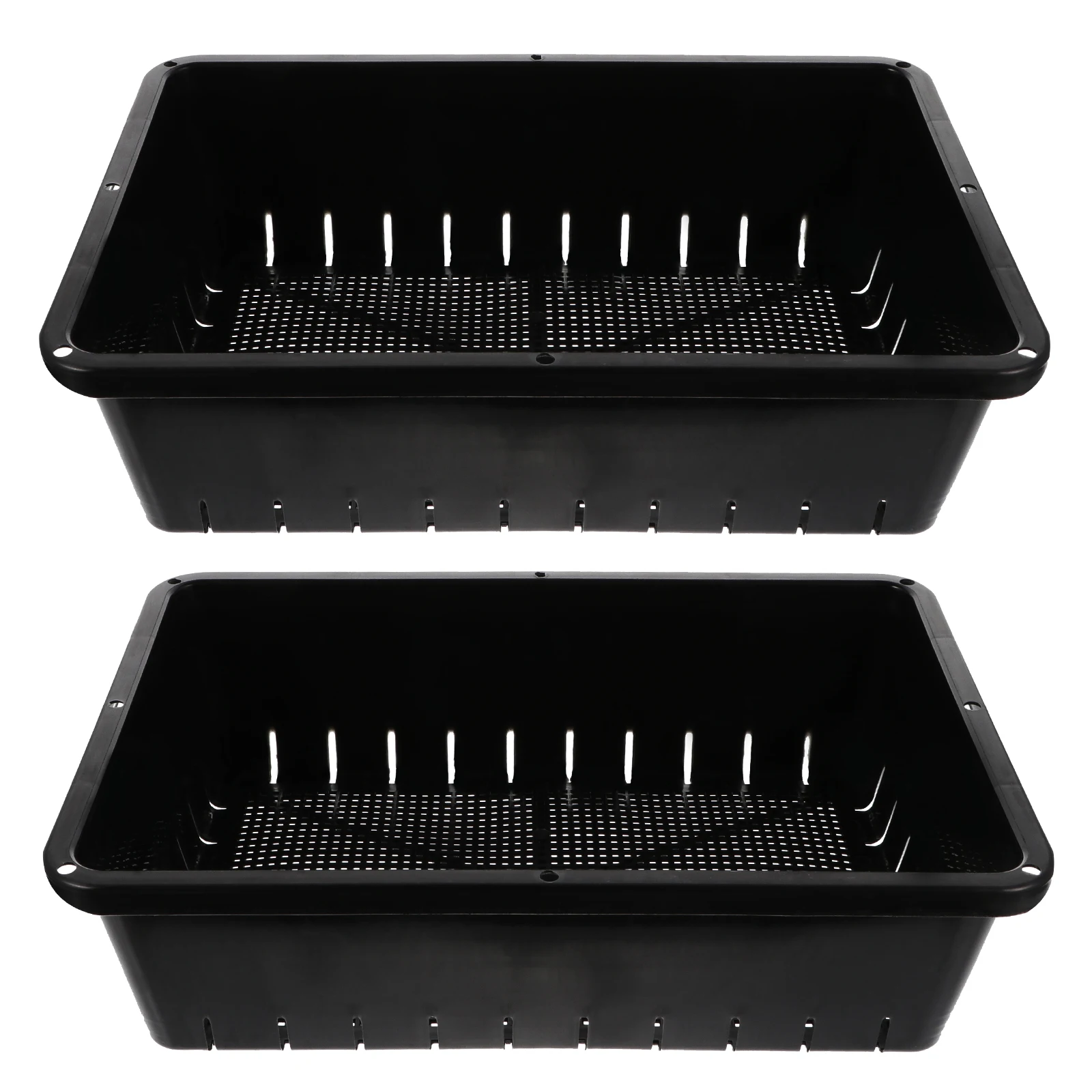 

High Quality 48 Cells Seedling Trays with Drainage Holes Black Plastic Plant Sprouter Tray Garden Propagator Succulents