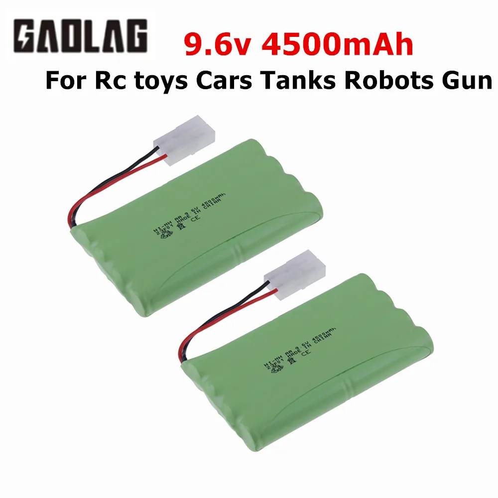 9.6v 4500mah Rechargeable Battery For Rc toys Cars Tanks Robots Gun NiMH Battery AA 9.6v 3000mah Batteries Pack For Rc Boat 5PCS