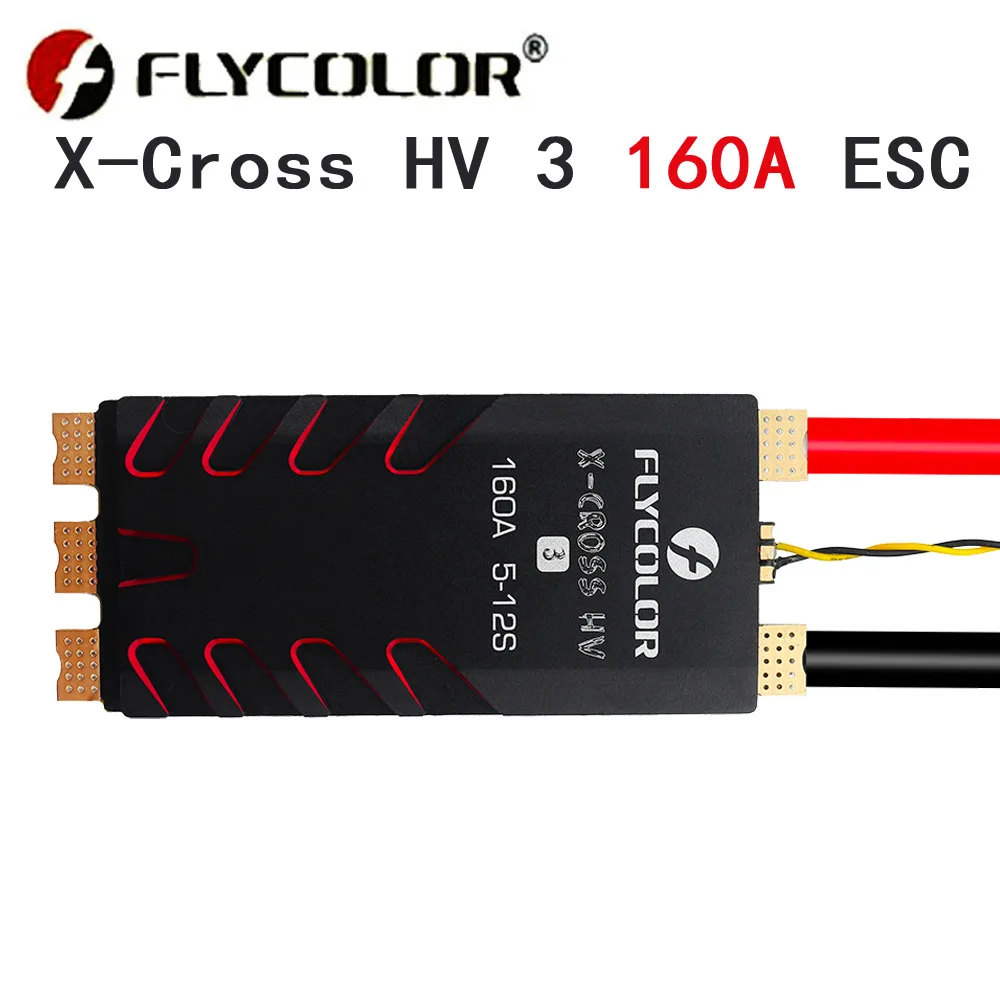 FLYCOLOR X-CROSS HV3 60A/80A/120A/160A ESC 5-12S BLHeli-32 Dshot Proshot 64MHz 32-bitowy regulator prędkości dla RC FPV Racing Drone