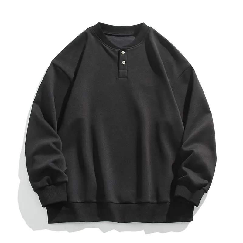 

Newest Mens Sweatshirts Casual Solid Color Pullover Basic Versatile Daily Youth Tees Tops Underwear