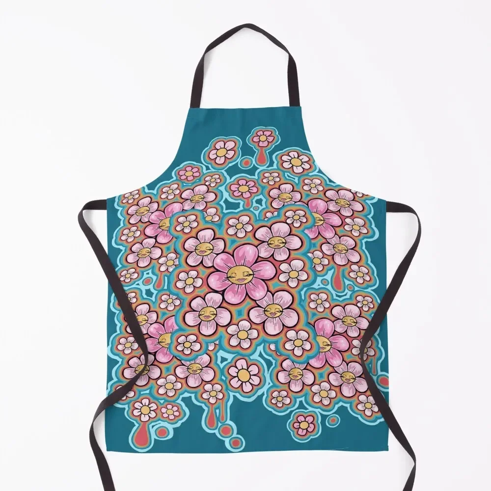 

melting daisies Apron Kitchen Apras Man kindergarten teacher Apron