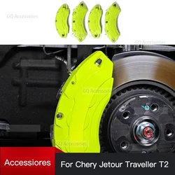 Chery Jetour Traveller T2 2024 Jetour T2 4 Stück vordere hintere Bremssattel abdeckung Aluminium Metall Bremssattel abdeckung Kit Rad modifikation