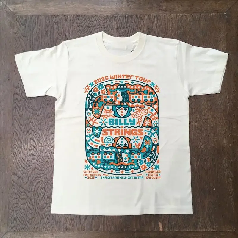 Billy Strings 2025 Winter Tour North Carolina T Shirt