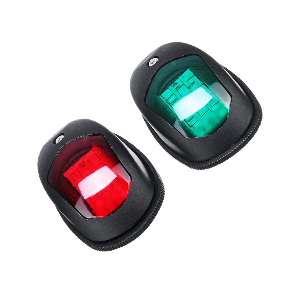 2 Pcs Taillight Yacht Speedboat Side Toddler Taillights Marine Bow Lamp Acrylic LED Navigation