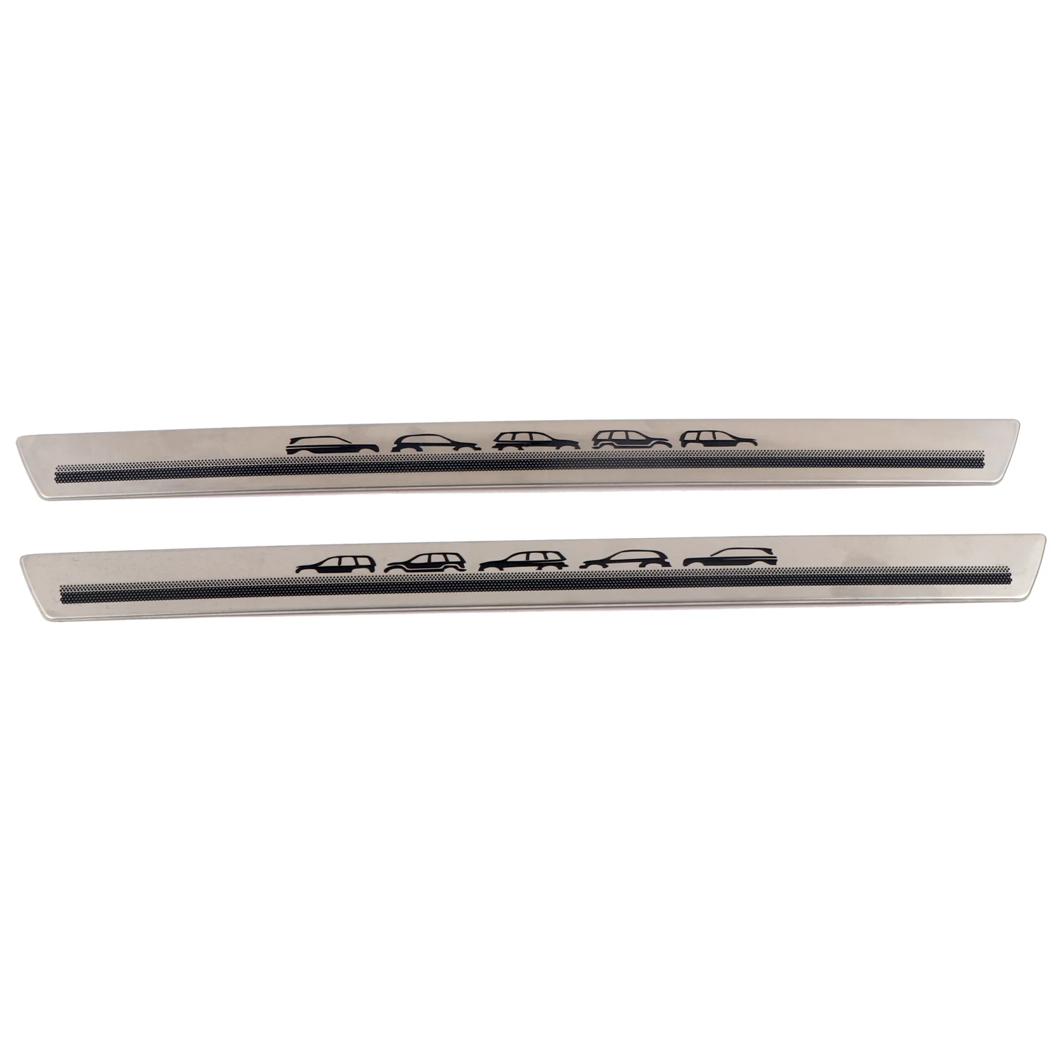 For Jeep Grand Cherokee L 2021-2022/ Grand Cherokee 2022 Car Accessories Stainless Steel Door Scuff Plate Threshold Cover 2pcs