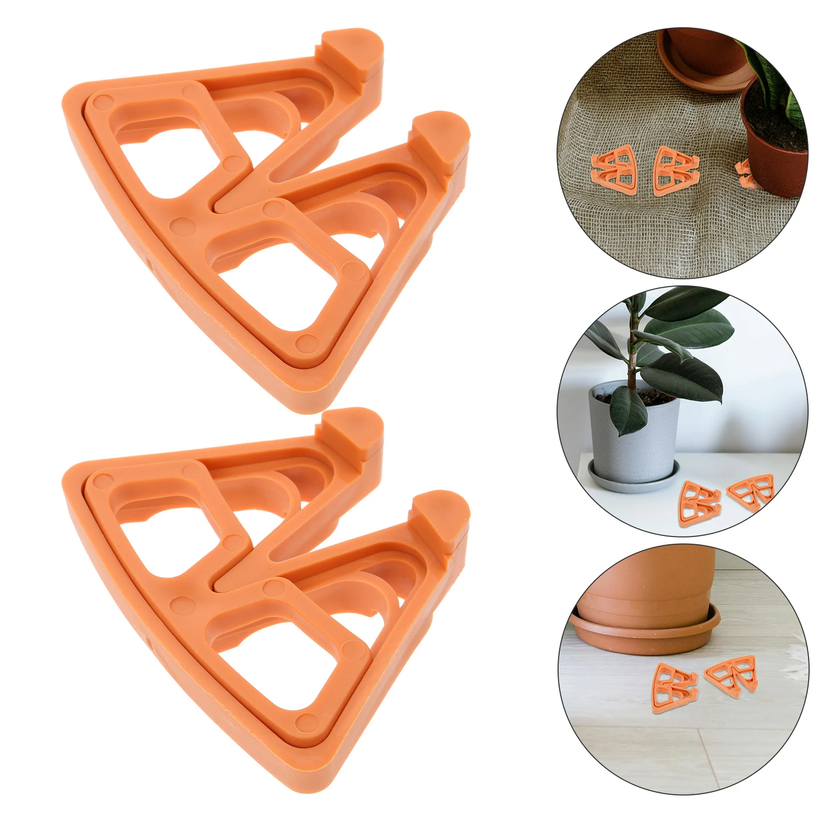 

12 Pcs Flower Pot Support Feet Mats Raise Flowerpot Bottom Cushion Flower-pot Pedestals Plastic