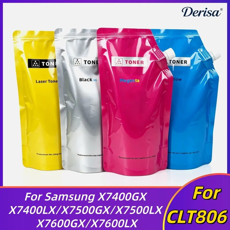 300g/bag CLT806 Toner Powder For Samsung CLT-K806S CLT-C806S CLT-M806S CLT-Y806S X7400GX X7400LX X7500GX X7500LX X7600GX X7600LX