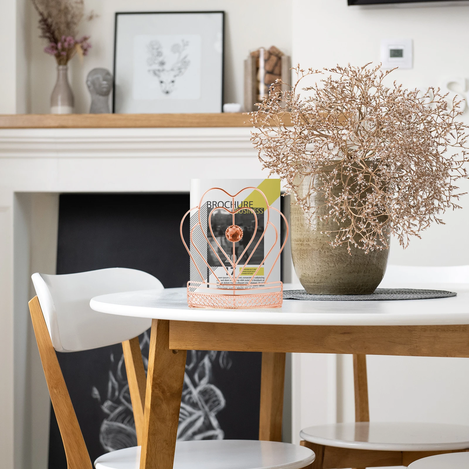 Book Stand Retro Decor Office Bookends Nordic Iron Stopper Household Student Decorative