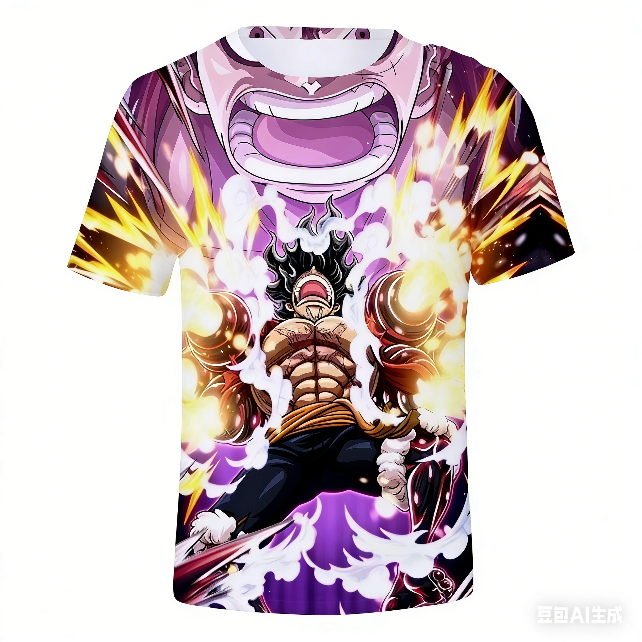 

Japanese Anime One Piece 3d Printed One Piece T-Shirt: Luffy's Fury Shirt Fashion Cool T-Shirt Kids Adults Cosplay Tops Clothing