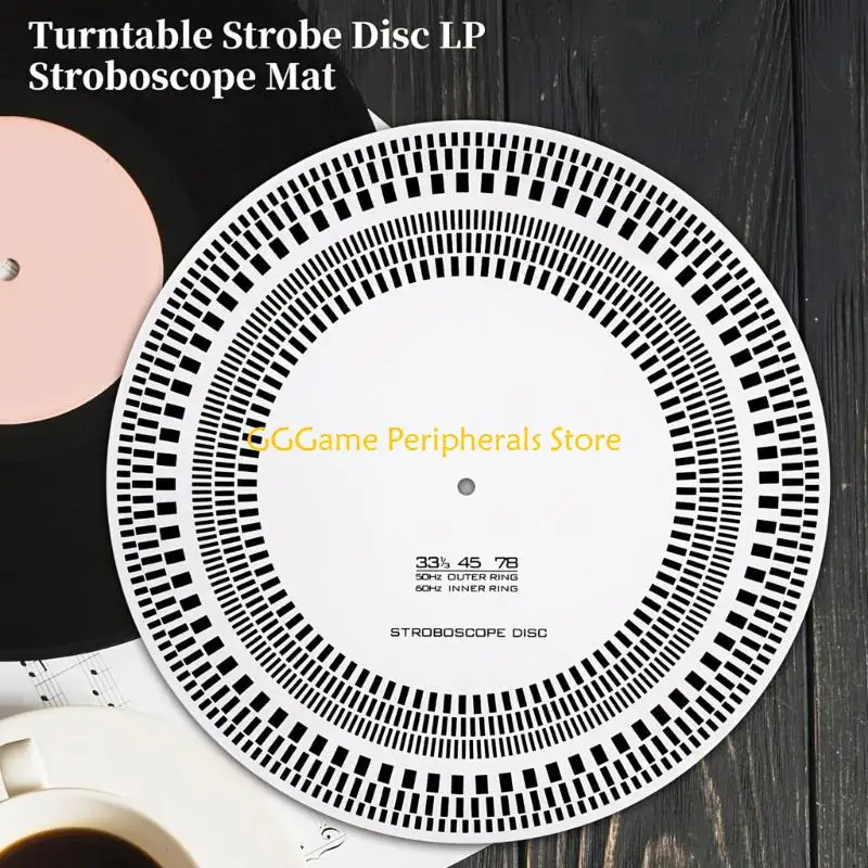 U55B Double Side Vinyls Record Player Disc For Accurate Phonograph Speed Adjustment And Cartridges Alignment