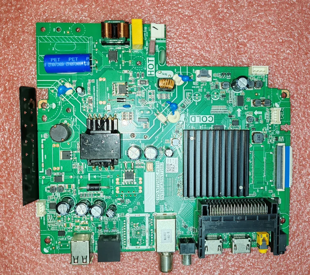 TPD.NT72563C.PB788 5NT63CA2 5NT725B2 Three in one network TV motherboard  Physical photo, tested well, large interface