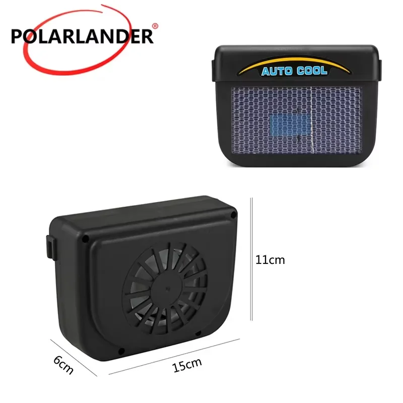New Solar Sun Power Auto Ventilator Cooler Air Vehicle Radiator Vent With Rubber Stripping Car Window Fan
