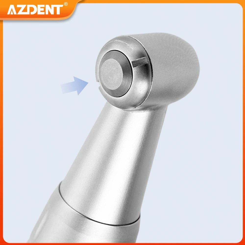 Dental Low Speed Handpiece AZDENT Contra Angle Internal Water Spray Push Button 4 Holes Air Motor Dentistry Tool Instrument