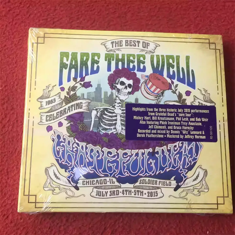 

CD 'The Best of Fare Thee Well The Grateful Dead 'a Live Compilation Album By The Legendary American Rock Band Grateful Dead,