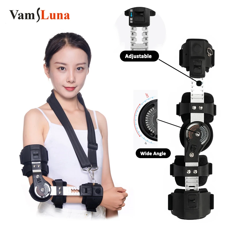 

Adjustable Elbow Joint Fixed Bracket Left and Right Arm Protector Upper Limb Fracture Ligament Strain Medical Rehabilitation