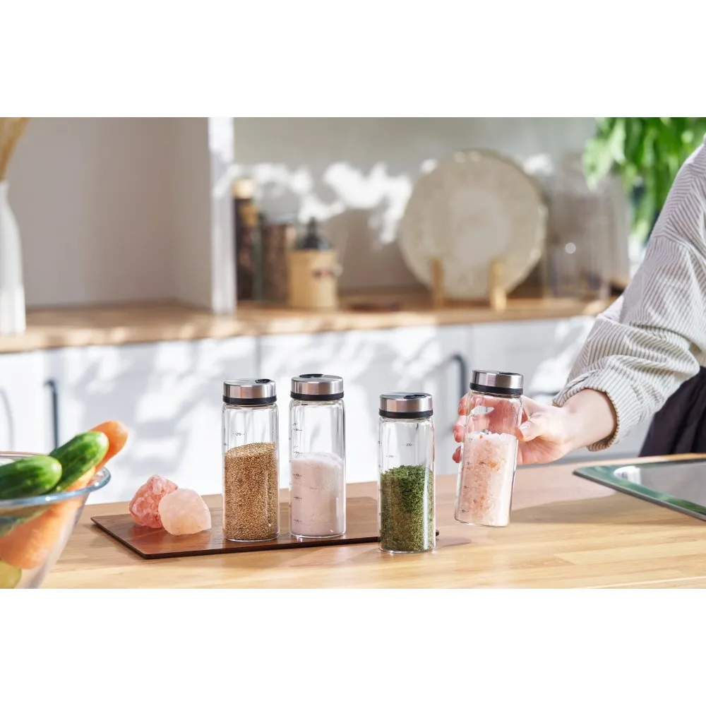 Obrázek 5: 일상쏙 3구 유리 양념통 세트 밀폐 조미료통 양념병 소금통, 300ml
