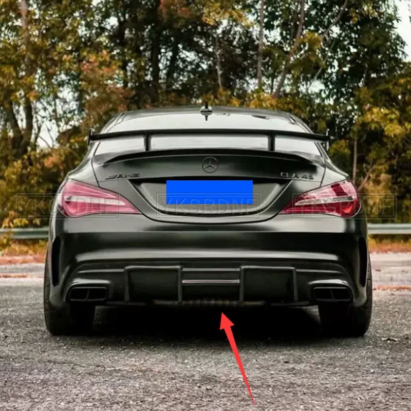 Real Carbon Fiber Rear Bumper Lip Diffuser For Mercedes Benz CLA Class W117 CLA200 CLA250 CLA260 CLA45 2013-2019 Car Styling