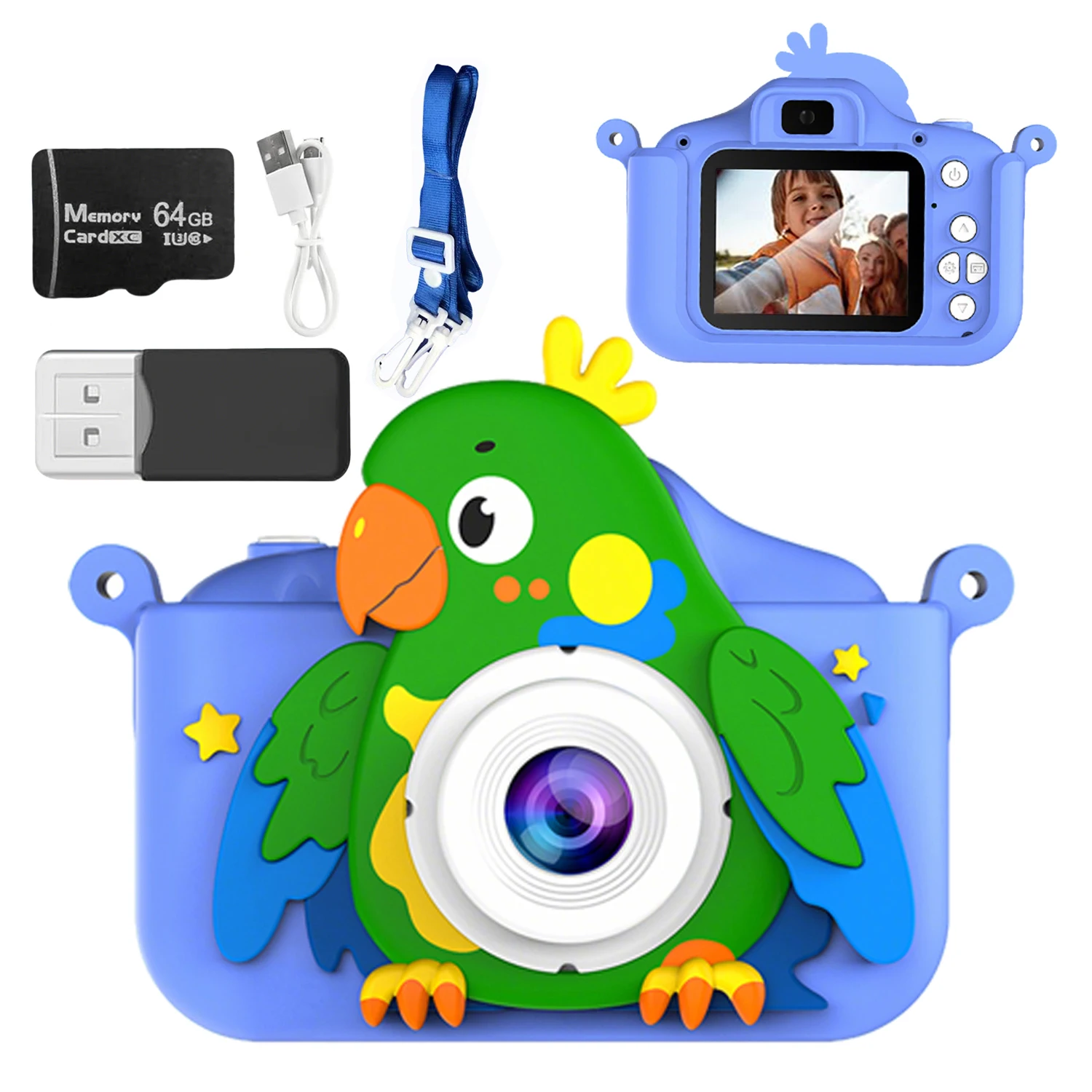 Kids' Camera, Dual Camera, 1080P HD, 48MP with Video Recording Perfect Birthday Gift for Kids Ideal Christmas, Halloween, or Bir