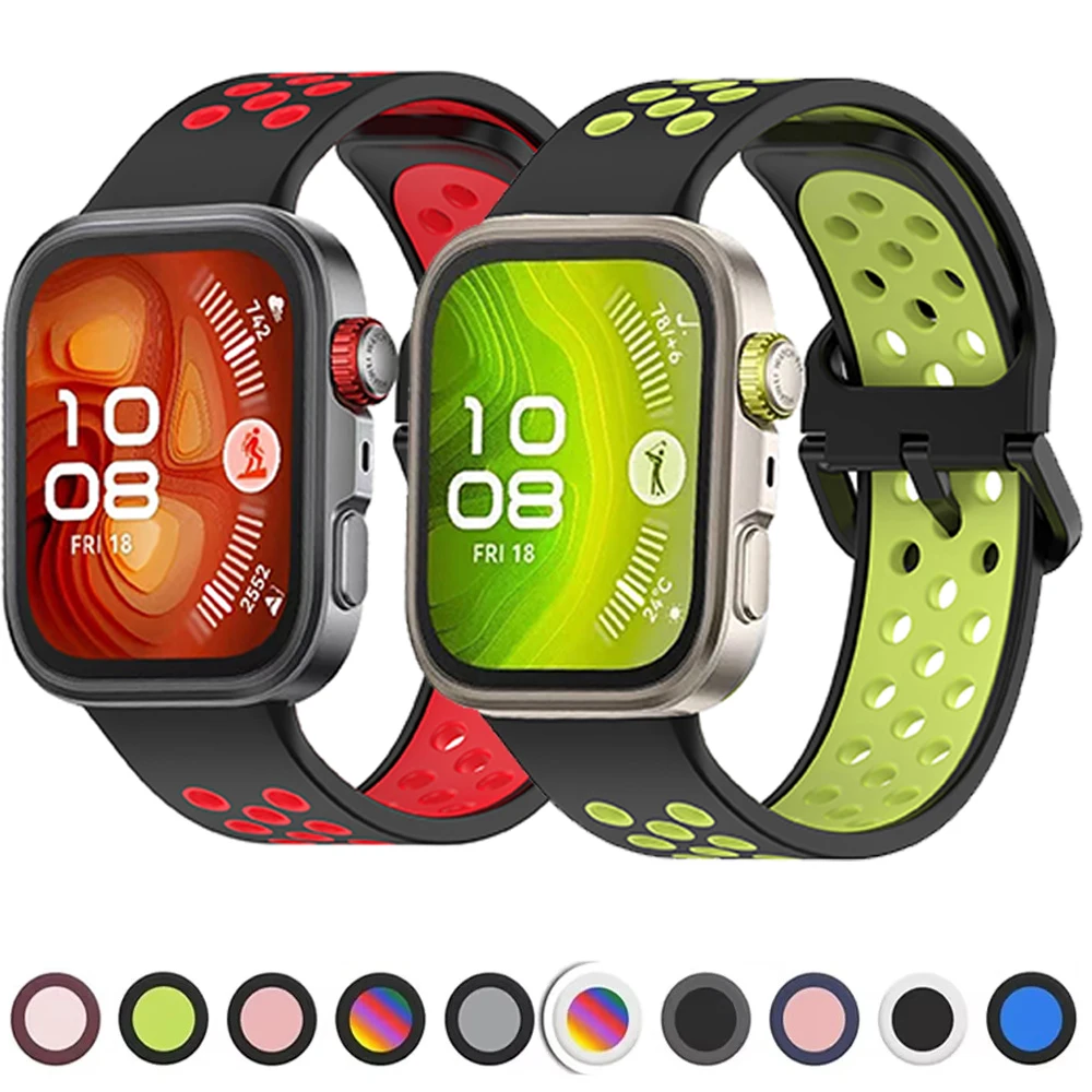 

Sport Silicone Strap for Huawei Watch Fit 4/4 Pro Breathable Bracelet Wristband for Huawei Watch Fit 3/4 Smart Watch Accessories