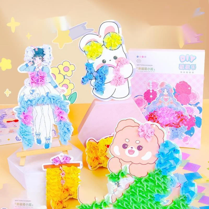 Princess Poke Children's Painting Sticker Handmade DIY Material Sticker Toy Puzzle Craft Toy Art Painting Accessories New