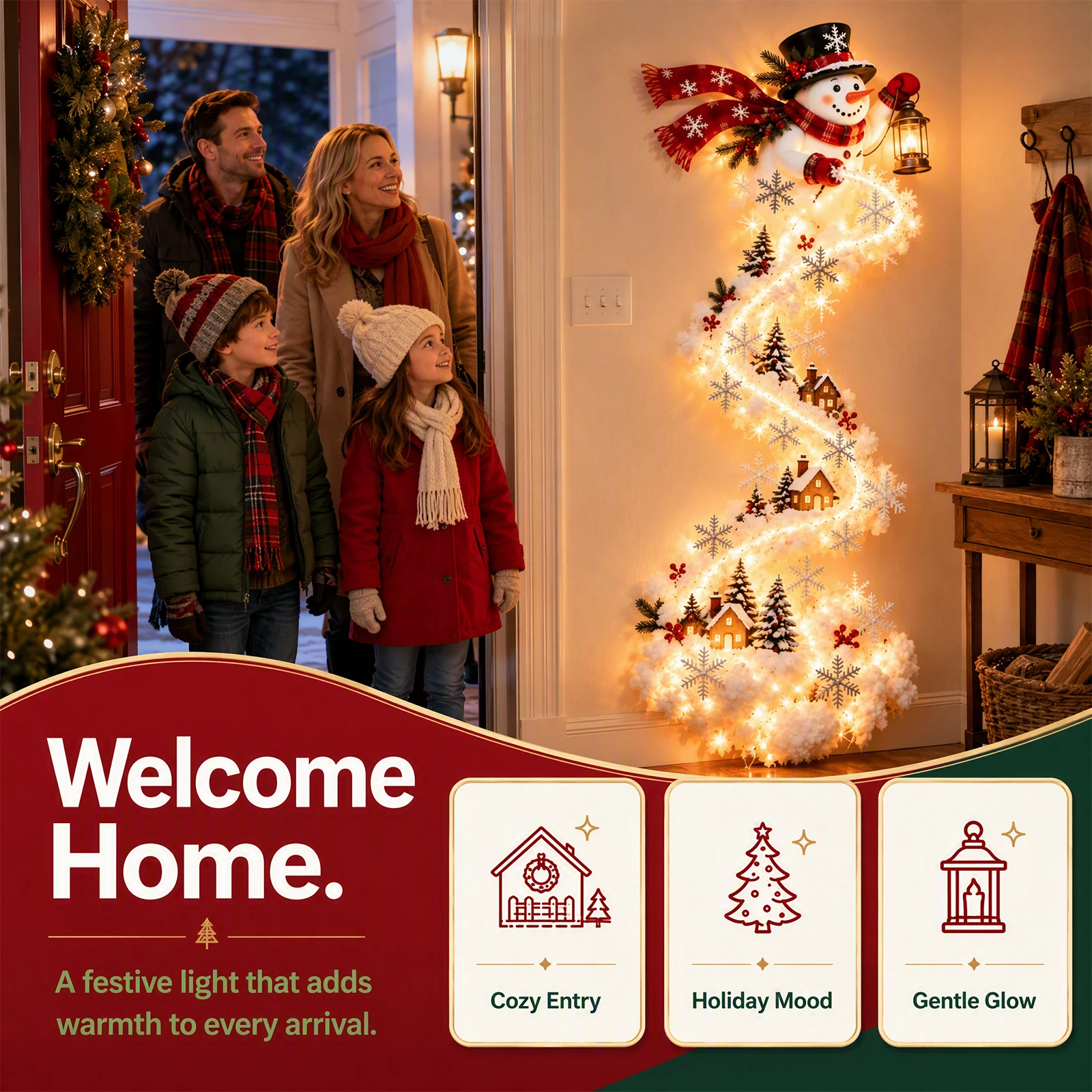 Christmas Magic Wall Light LED - đánh giá và giá Lighting Christmas Decor