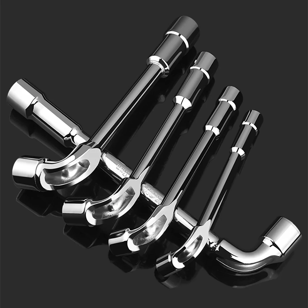 

Hardware Tools - Mirror Perforated Wrench - L-shaped Elbow Socket Wrench -7-shaped Milling Mouth Manual Pipe Wrench