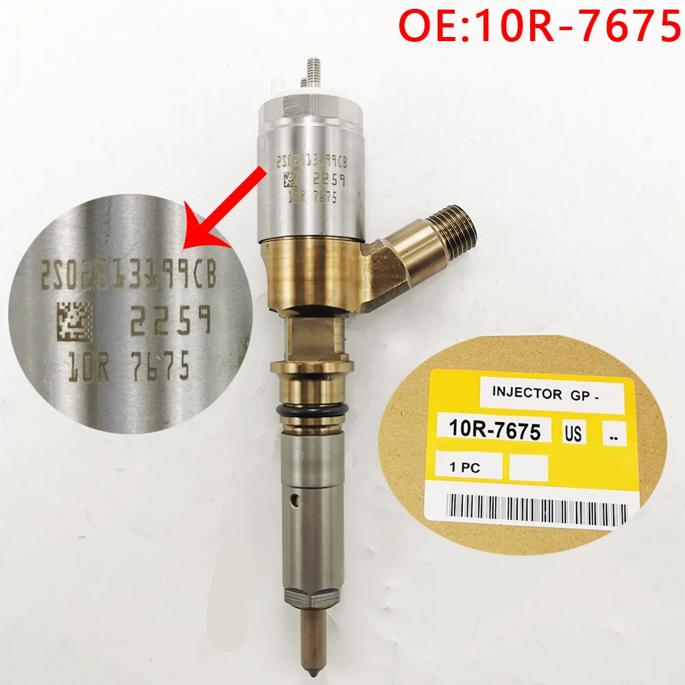 For 10R-7675 10R7675 32F61-00062 326-4700 3264700 fuel injector for Caterpillar excavator engine CAT 320D 321D 323D C6 C6.4