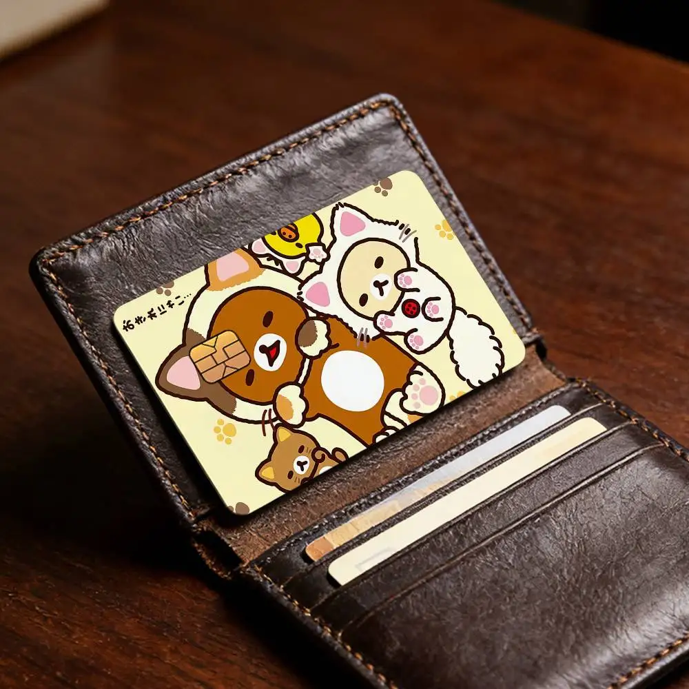 Niedlicher Cartoon R-Rilakkuma Bestseller Deko Exquisiter Kartenaufkleber für Debit- und Kreditkarten Skin-Cover Geschenk für Studenten – Detail 16