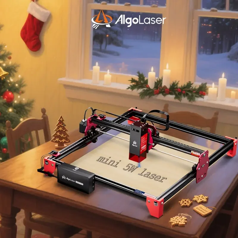 AlgoLaser DIY Kit Mini 5W Engraving Range 300X315MM Gifts DIY Holiday Handmade Tool For Christmas And Halloween Decorations