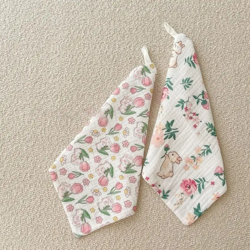 

Newborn Washcloth Multipattern Design Baby Wash Cloth Cotton 4 Layer Baby Square Wipes Cotton Towel for Newborn Babies