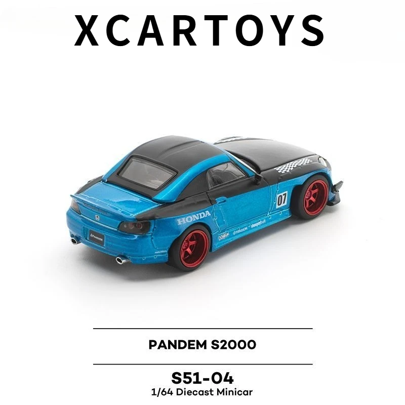 

XCARTOYS 1 64 Scale POPRACE PANDEM Rocket Bunny S2000 Widebody Alloyr Model Collectible Display Decoration